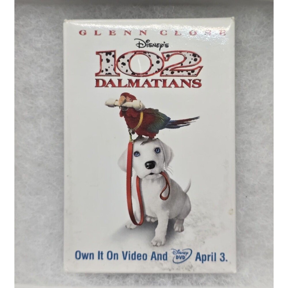 Disney 102 Dalmatians Button Pin Movie Promo Vintage